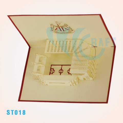Newcastle United Stadium Pop Up Card