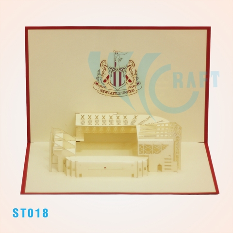 Newcastle United Stadium Pop Up Card