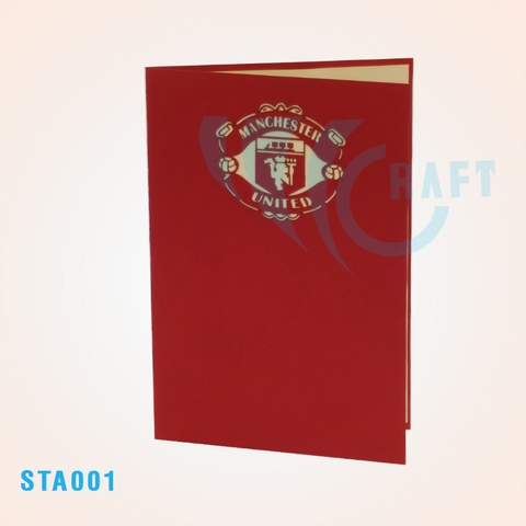 Manchester United Stadium Pop Up Card
