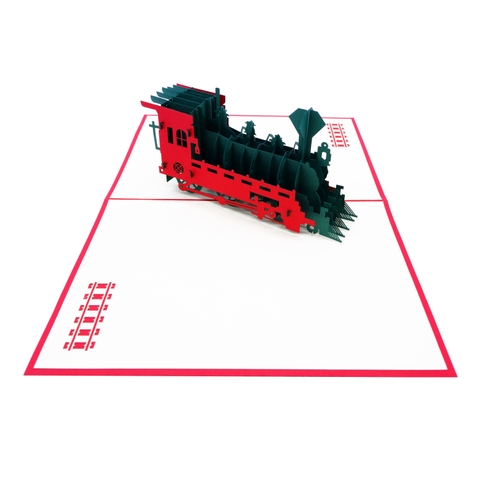 Steam Train Pop Up Card