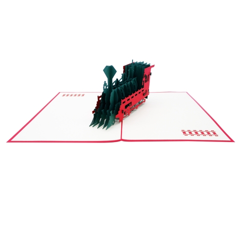 Steam Train Pop Up Card
