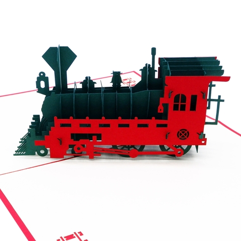 Steam Train Pop Up Card