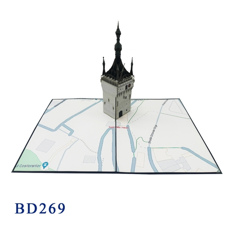 Stundturm Clock Tower Pop Up Card