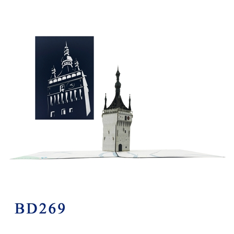 Stundturm Clock Tower Pop Up Card