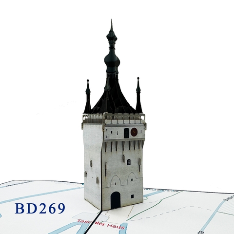 Stundturm Clock Tower Pop Up Card