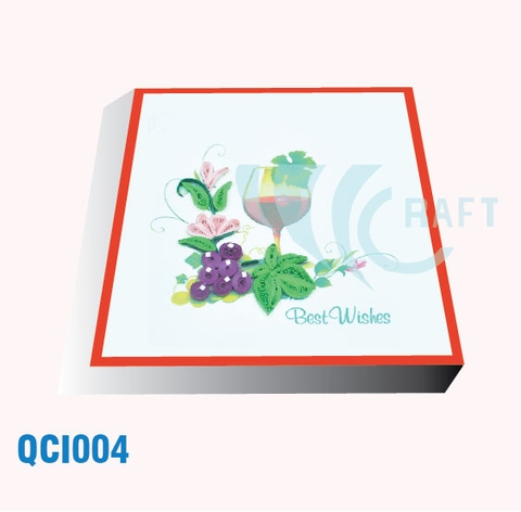 Grape Wine Pop Up Card