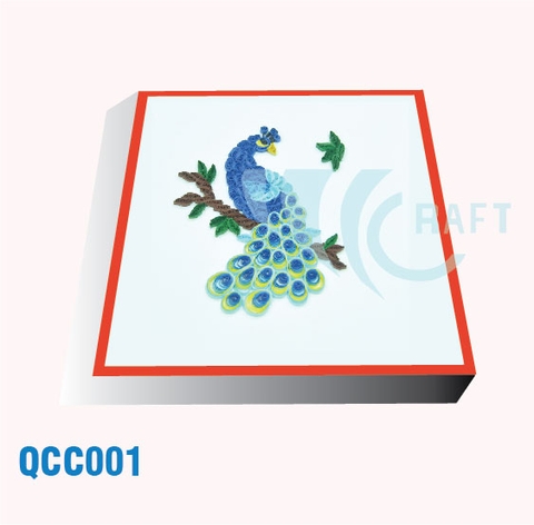 Peacock Quilling Card