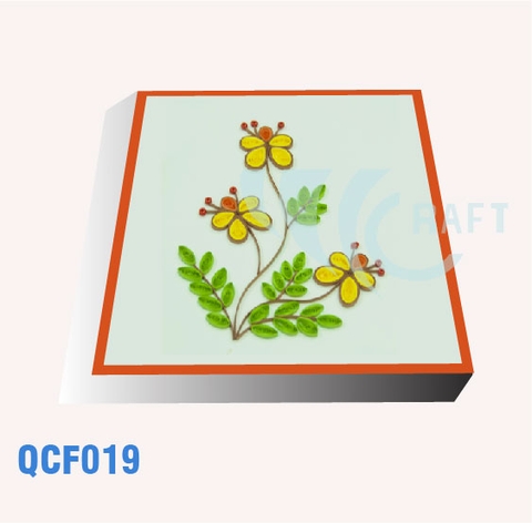 Flower And Butterfly Quilling Card