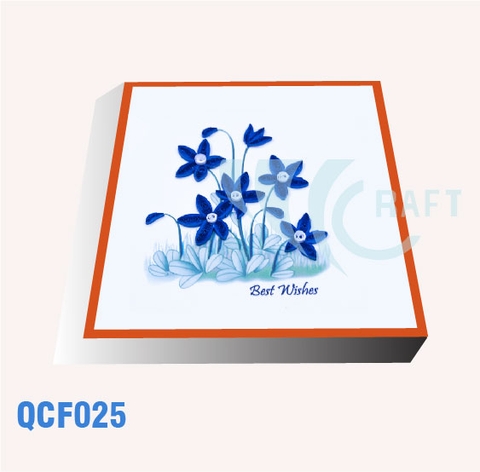QCF025 - FLOWER PURPLE CARD