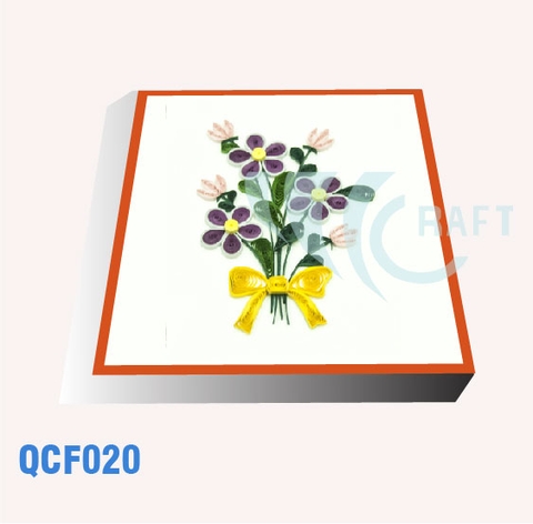 QCF020 - FLOWER PURPLE CARD