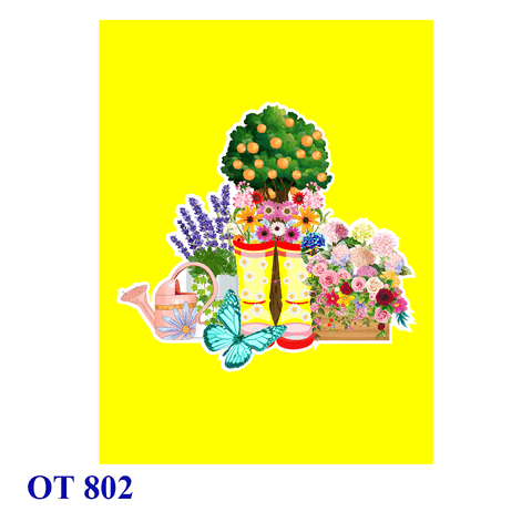 Summer Garden Flowers Pop Up Card