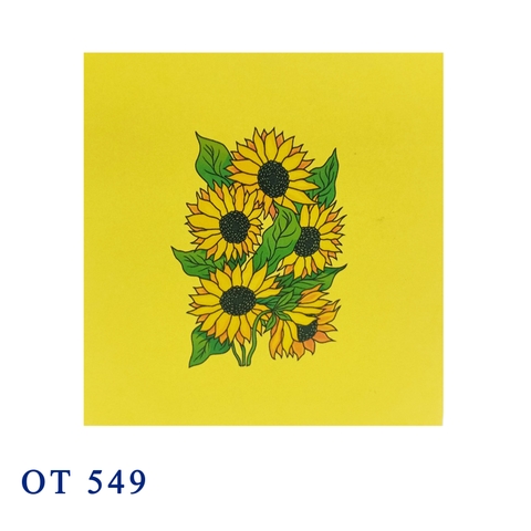 Sunflowers Garden Pop Up Card