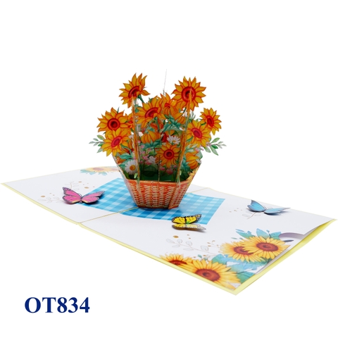 Sunflowers Pop Up Card