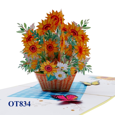 Sunflowers Pop Up Card