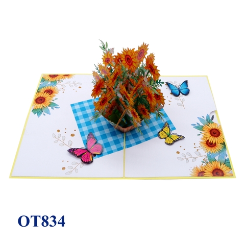 Sunflowers Pop Up Card