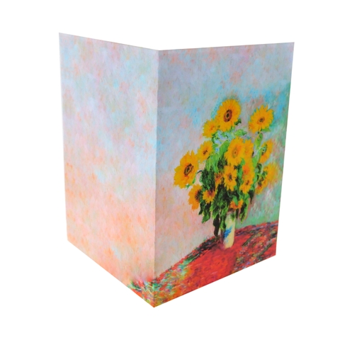 Bouquet Of Sunflowers Claude Monet Pop Up Card