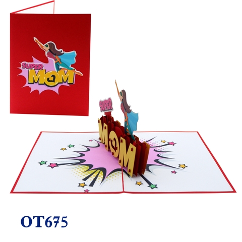 Super Mom 1 Pop Up Card