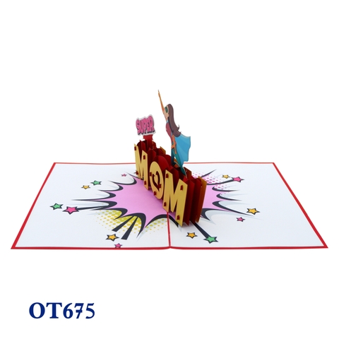Super Mom 1 Pop Up Card
