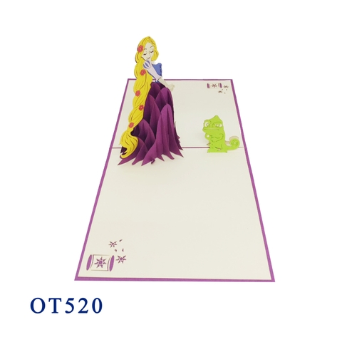 Tangled Princess Pop Up Card
