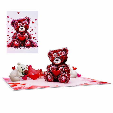 Teddy Love Pop-up Card