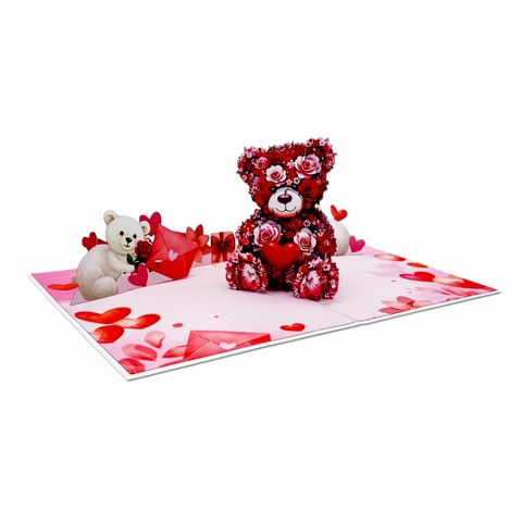 Teddy Love Pop-up Card