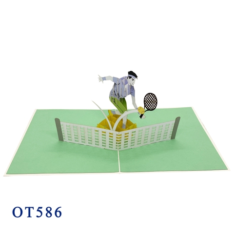 Tennis Pop Up Card