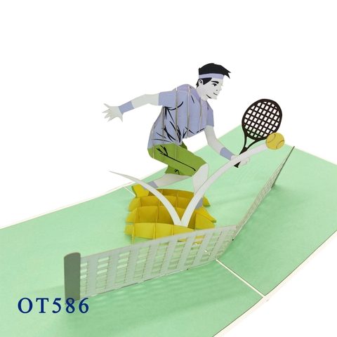 Tennis Pop Up Card