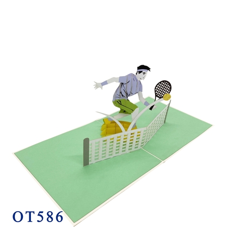 Tennis Pop Up Card