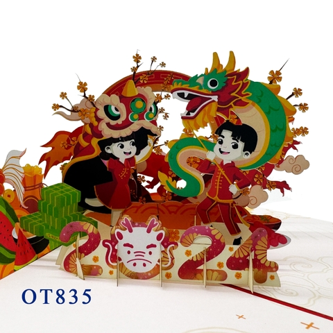 TET Lunar New Year Pop Up Card