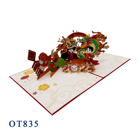 TET Lunar New Year Pop Up Card