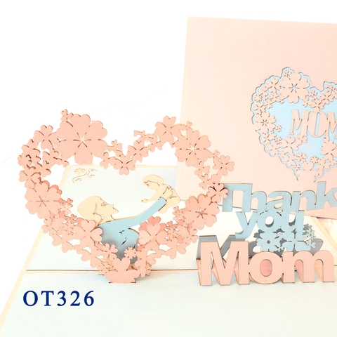 Thank You Mom Pop Up Card