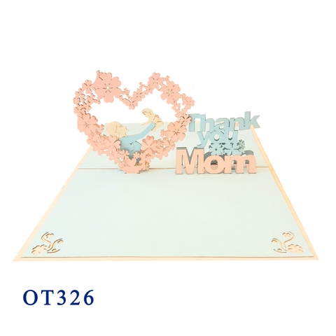 Thank You Mom Pop Up Card