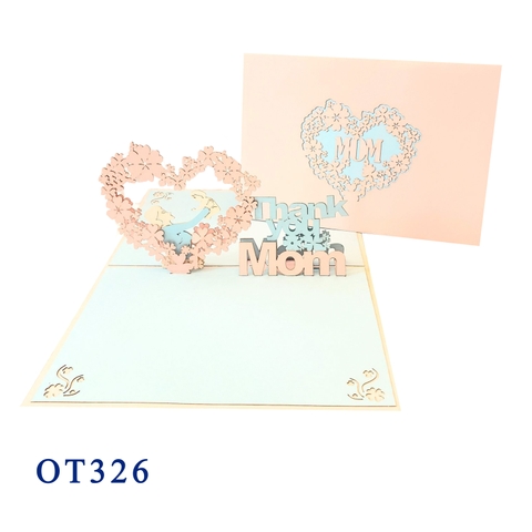 Thank You Mom Pop Up Card