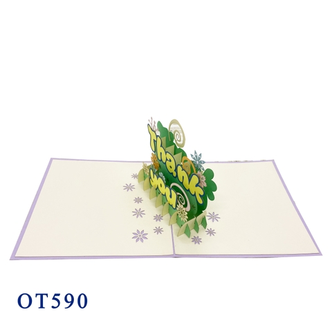 Thank You 2 Pop Up Card