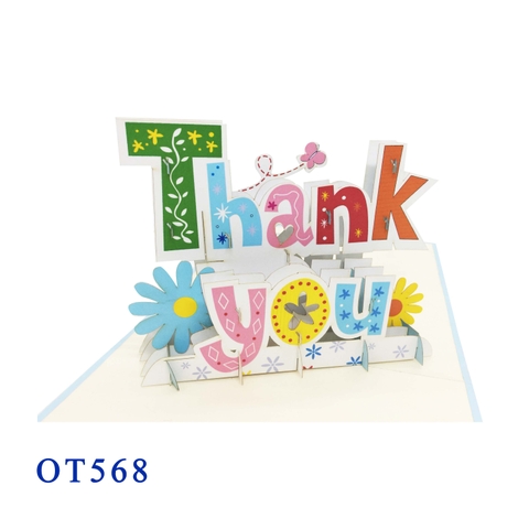 Thank You Pop Up Card