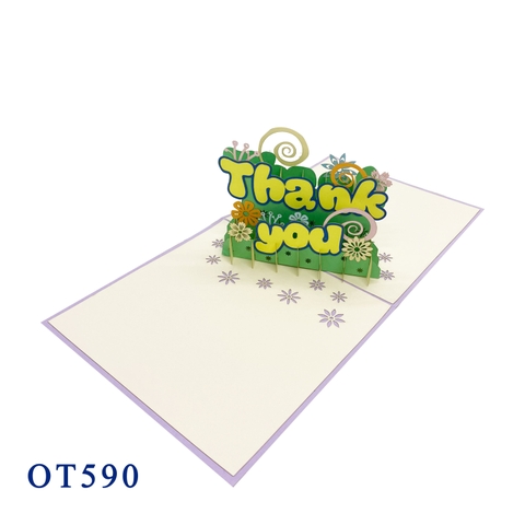 Thank You 2 Pop Up Card