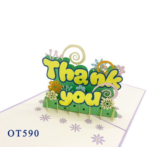 Thank You 2 Pop Up Card