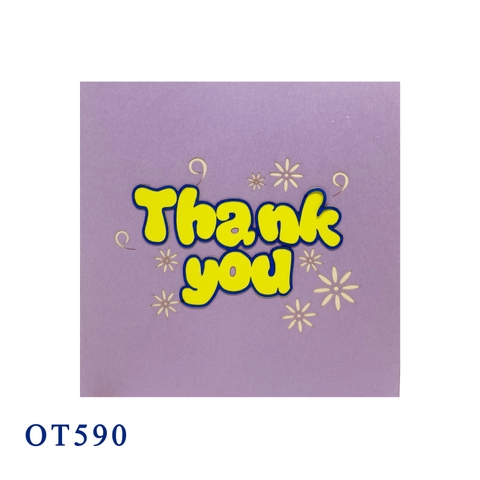Thank You 2 Pop Up Card