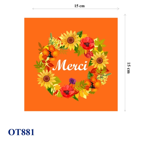 Thanksgiving Flowers Pop Up Card