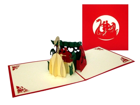 Swan Boat Pop Up Card