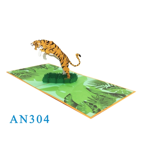 Tiger Pop Up Card