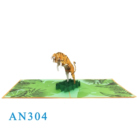 Tiger Pop Up Card