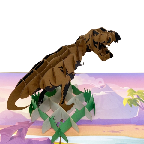 T Rex Pop Up Card