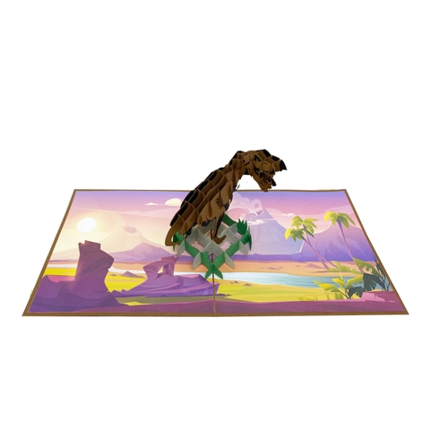 T Rex Pop Up Card