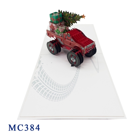 Truck Noel Pop Up Card