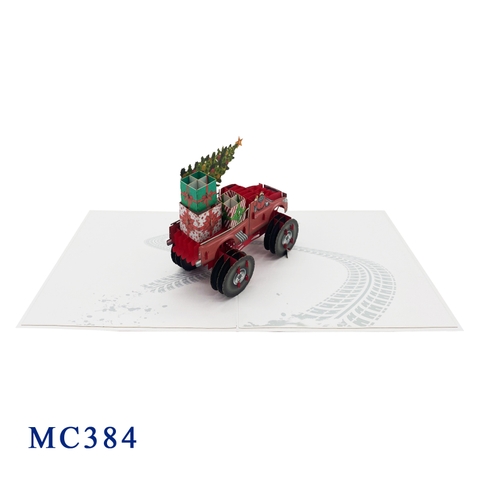 Truck Noel Pop Up Card