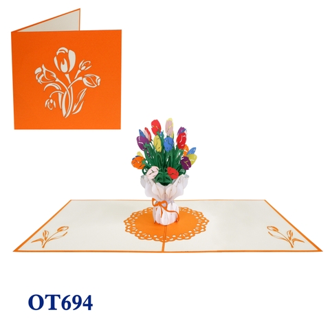 Tulip Bouquet Pop Up Card