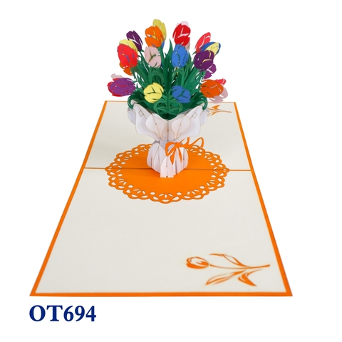 Tulip Bouquet Pop Up Card