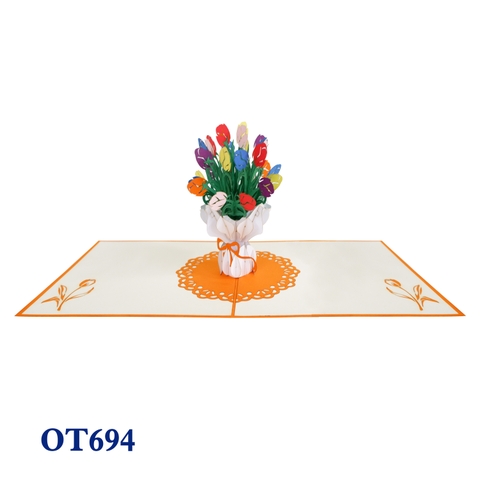 Tulip Bouquet Pop Up Card