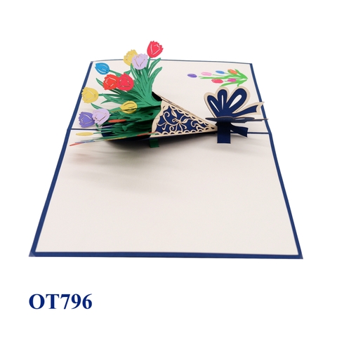 Tulips Bouquet Pop Up Card